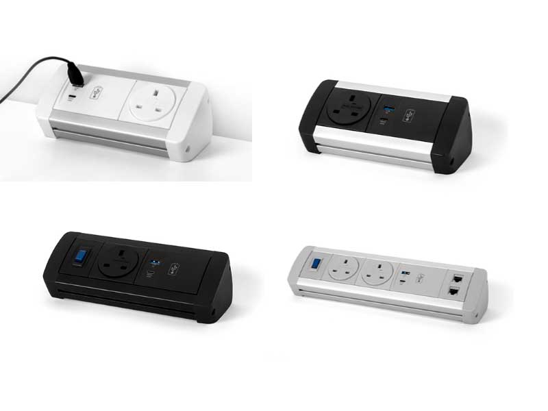 Desk Gear Desktop power modules, multiple configurations USB/data/AV/AC options. 6 Desk Gear Desktop power modules, multiple configurations USB/data/AV/AC options. - Image 6