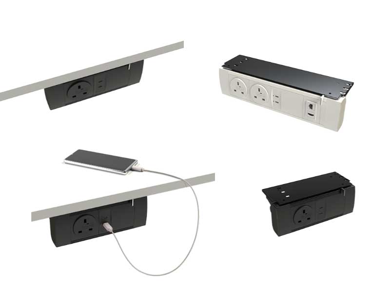 Desk Gear Desktop power modules, multiple configurations USB/data/AV/AC options. 4 Desk Gear Desktop power modules, multiple configurations USB/data/AV/AC options. - Image 4