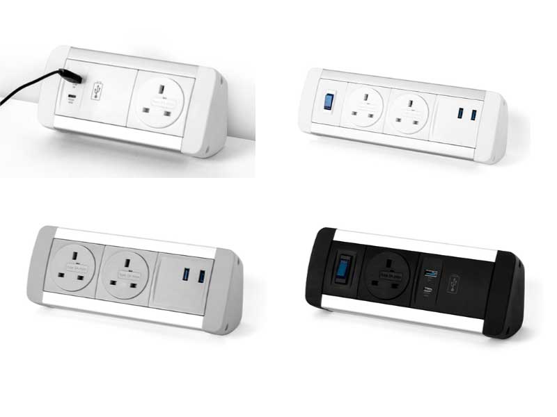 Desk Gear Desktop power modules, multiple configurations USB/data/AV/AC options. 3 Desk Gear Desktop power modules, multiple configurations USB/data/AV/AC options. - Image 3