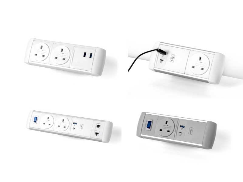 Desk Gear Desktop power modules, multiple configurations USB/data/AV/AC options. 2 Desk Gear Desktop power modules, multiple configurations USB/data/AV/AC options. - Image 2