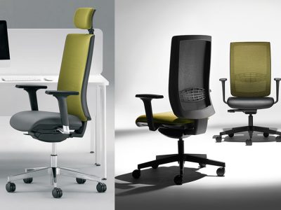 KIND Task/Operator chair, adjustable arms, lumbar support & Synchro mechanism