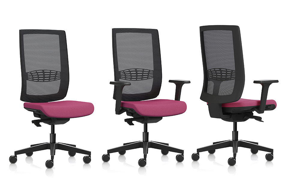 KIND Task/Operator chair, adjustable arms, lumbar support & Synchro mechanism 3 KIND Task/Operator chair, adjustable arms, lumbar support & Synchro mechanism - Image 3