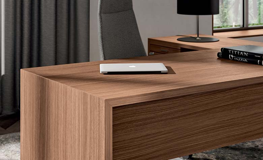 T45 Stylish executive desk system, Italian designed, with built-in modesty panel 5 T45 Stylish executive desk system, Italian designed, with built-in modesty panel - Image 5