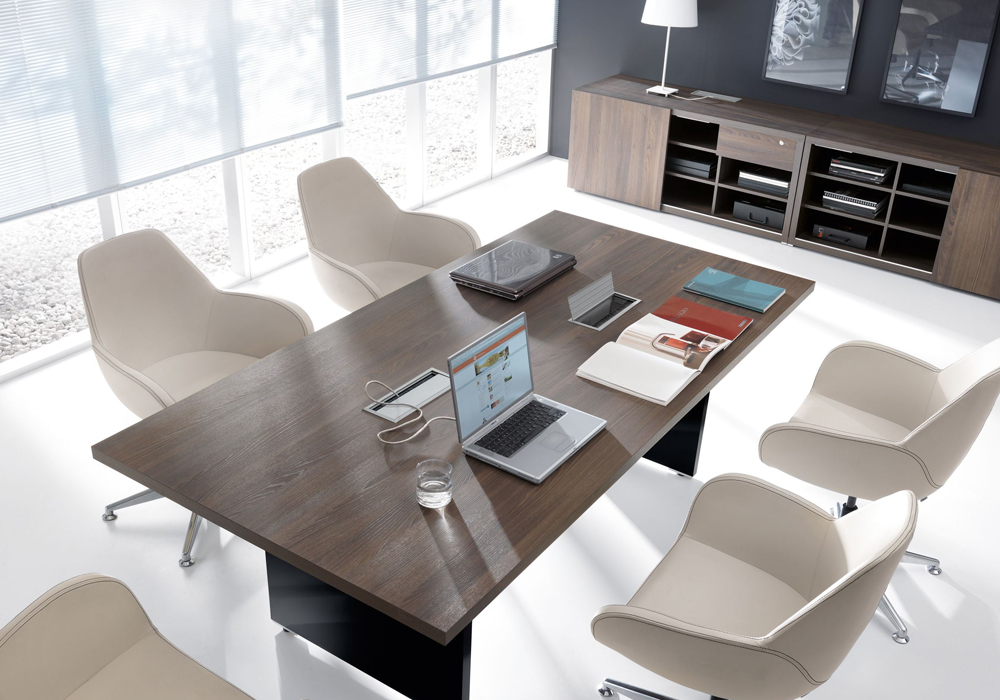 MITO Meeting Tables, 2 sizes available, with optional buit in data/power modules 1 MITO Meeting Tables, 2 sizes available, with optional buit in data/power modules