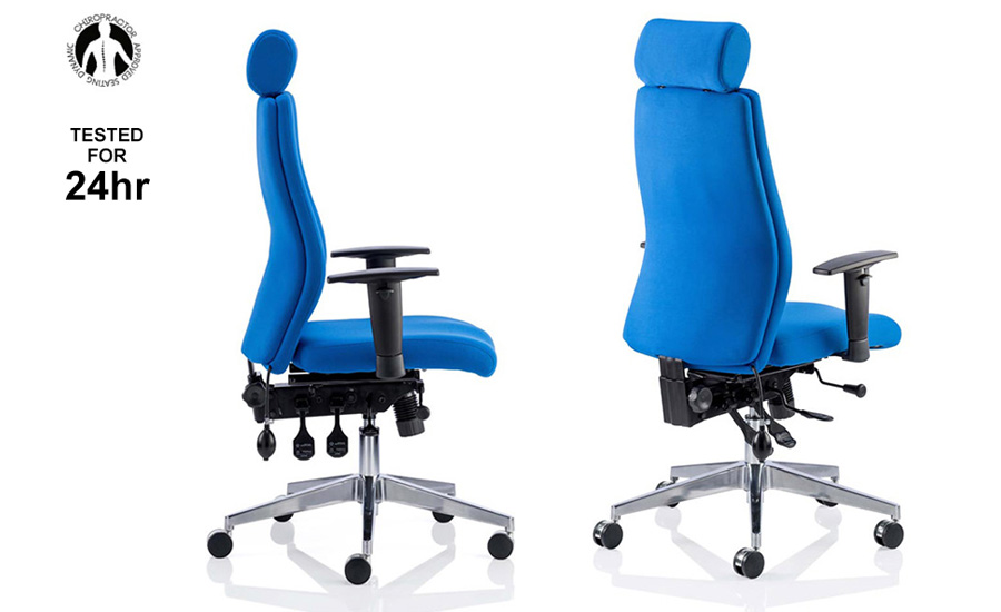 Onyx Orthopaedic Chair, Triple Lever, adjustable arms & backrest, Lumbar Support 1 Onyx Orthopaedic Chair, Triple Lever, adjustable arms & backrest, Lumbar Support