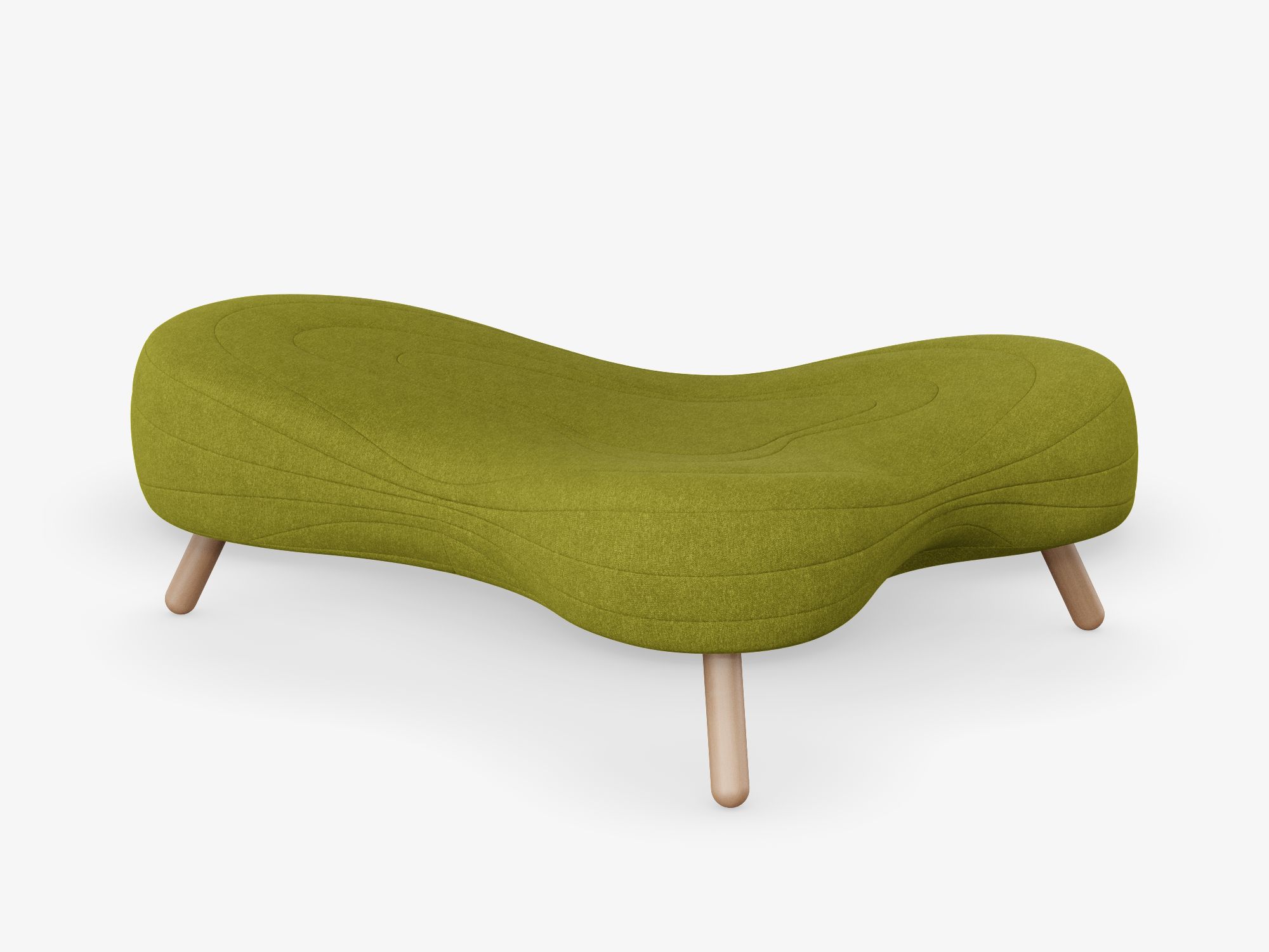 Noti Bouli 3 Seater Sofa with Wooden Legs - BO3N 1 Noti Bouli 3 Seater Sofa with Wooden Legs - BO3N