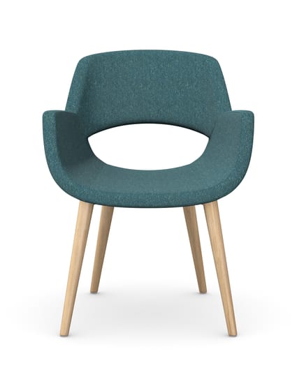 FIELDER Chair with 4 Wooden Legs 1 FIELDER Chair with 4 Wooden Legs