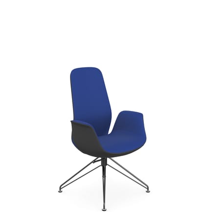 Ellie High Backrest Swivel Armchair with Wire Frame 1 Ellie High Backrest Swivel Armchair with Wire Frame