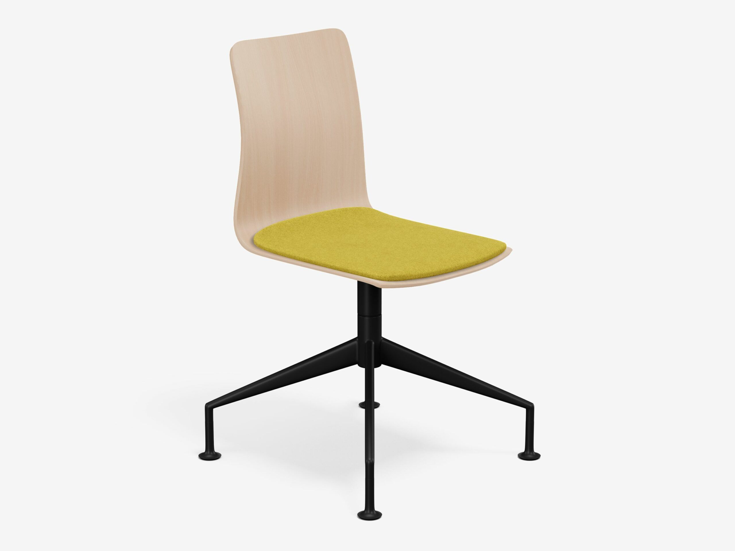 Linar Plus Wooden Chair with Cushion with Cross Base 1 Linar Plus Wooden Chair with Cushion with Cross Base