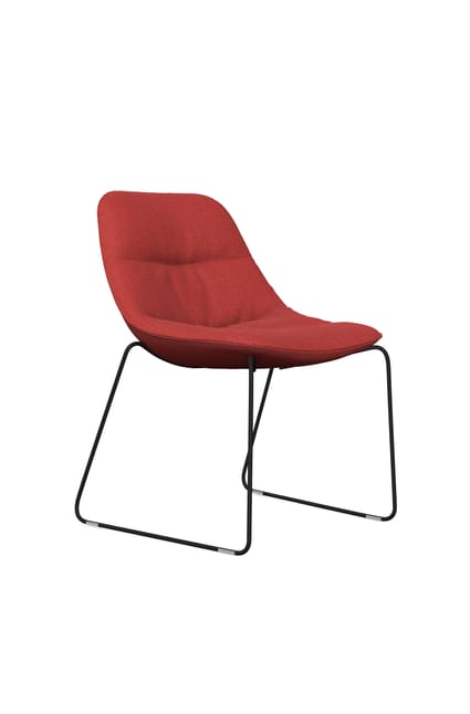 Noti Mishell Soft Chair with Skid Metal Frame 1 Noti Mishell Soft Chair with Skid Metal Frame