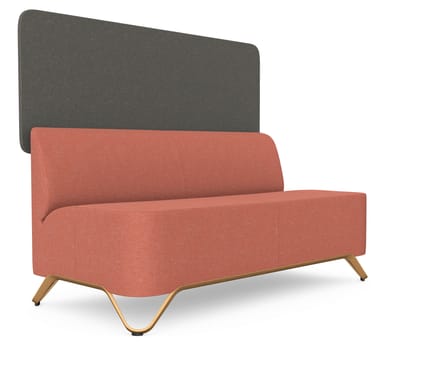 Profim SoftBox 2-Seat Sofa without Arms with Wall - Model 2BW 1 Profim SoftBox 2-Seat Sofa without Arms with Wall - Model 2BW