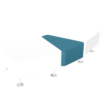 Wall In 30 Degree Connector Pouffe - Model C1 1 Wall In 30 Degree Connector Pouffe - Model C1