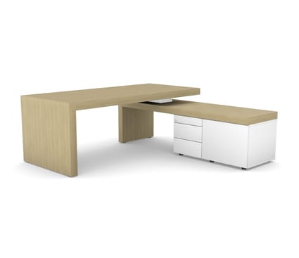 Auttica Executive Wooden Desk with Side Storage 1 Auttica Executive Wooden Desk with Side Storage