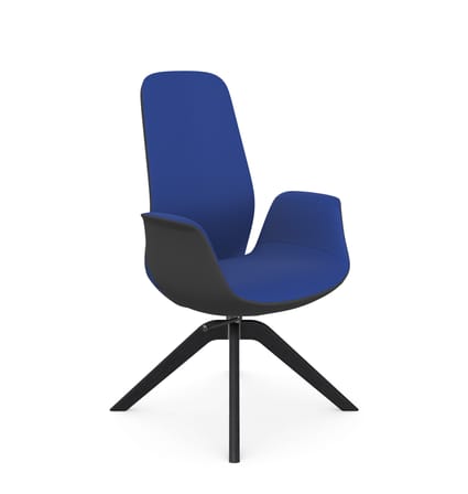 Ellie High Backrest Swivel Armchair with Wooden Frame 1 Ellie High Backrest Swivel Armchair with Wooden Frame