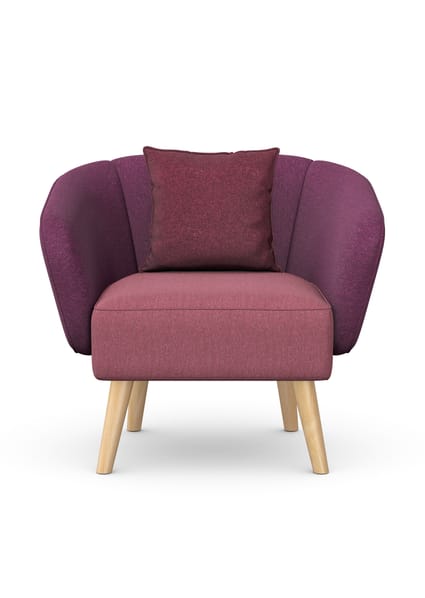 ASPECT - One Seat Sofa with Wooden Legs 1 ASPECT - One Seat Sofa with Wooden Legs