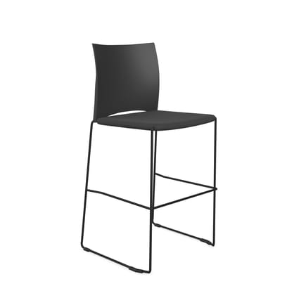 Profim Ariz Upholstered Seat and Plastic Backrest Stool - Model 560CV 1 Profim Ariz Upholstered Seat and Plastic Backrest Stool - Model 560CV