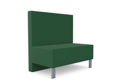 Kleiber Snake Modular Seating Rectangular Seater with Backrest, 1000 mm Wide 1 Kleiber Snake Modular Seating Rectangular Seater with Backrest, 1000 mm Wide