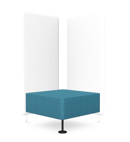 Wall In Pouffe to be Connected with 2 Partition Walls - Model 12 1 Wall In Pouffe to be Connected with 2 Partition Walls - Model 12