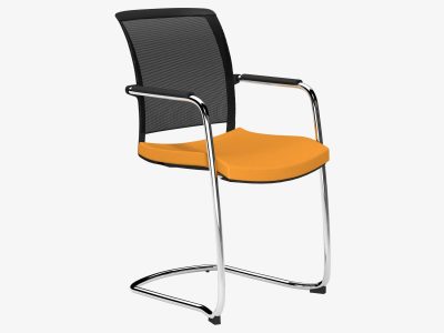 OZ Series Mesh Back Meeting Room/Guest Chair with Cantilever Legs
