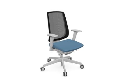 Profim LightUp Task Chair with Mesh Backrest - Model 250 Light Grey 1 Profim LightUp Task Chair with Mesh Backrest - Model 250 Light Grey