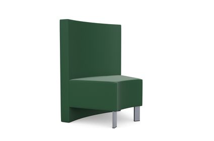 Kleiber Snake Modular Seating 45 Degree Corner Section with Backrest on Longer Angle 1 Kleiber Snake Modular Seating 45 Degree Corner Section with Backrest on Longer Angle