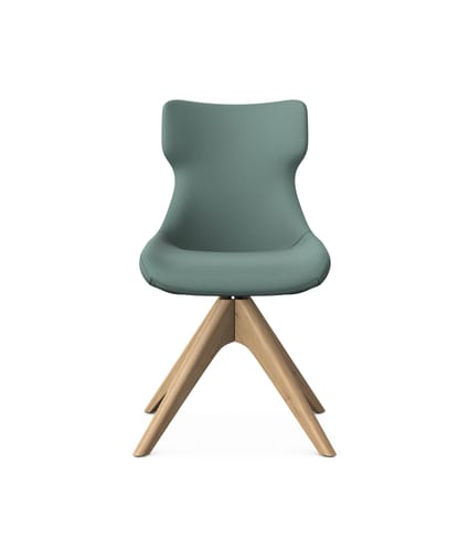 NOVA Breakout/Meeting chair with Pyramidal Wooden Base 1 NOVA Breakout/Meeting chair with Pyramidal Wooden Base