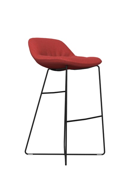 Noti Mishell Soft Stool with Hocker Skid Metal Frame 1 Noti Mishell Soft Stool with Hocker Skid Metal Frame
