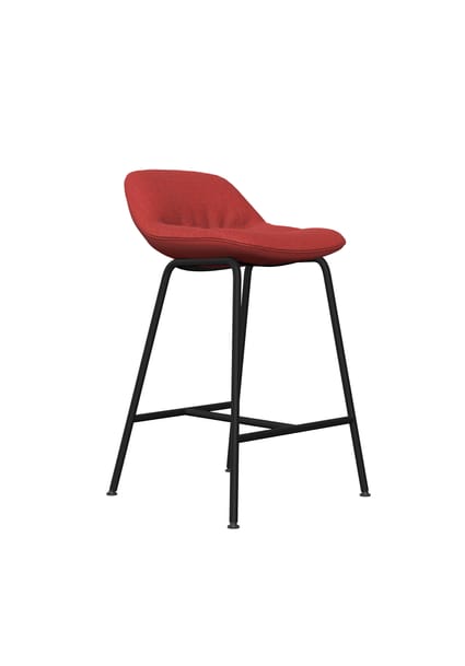 Noti Mishell Soft Low Stool with Hocker Tubular legs 1 Noti Mishell Soft Low Stool with Hocker Tubular legs