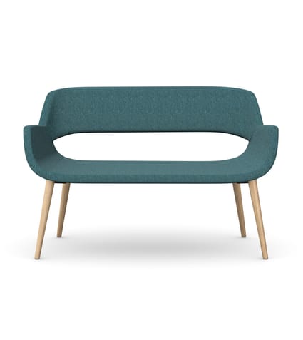 FIELDER Two Seat Sofa with 4 Wooden Legs 1 FIELDER Two Seat Sofa with 4 Wooden Legs