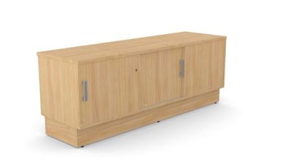 Grand Executive Wooden Side Cabinet (sliding door, back door)