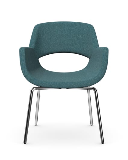 FIELDER Chair with 4 Metal Legs 1 FIELDER Chair with 4 Metal Legs