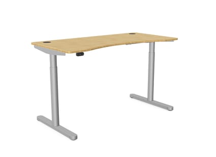 RoundE Bamboo Home Office Sit Stand Desk 1 RoundE Bamboo Home Office Sit Stand Desk