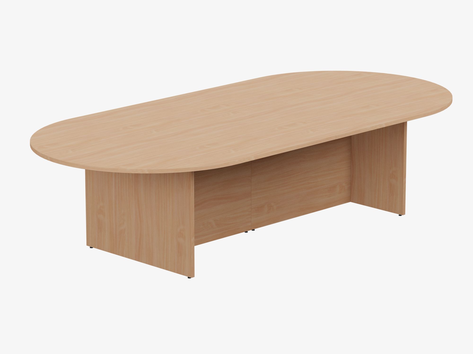 Kito Wooden Oval Meeting Table Panel Leg Base - 2 Piece - Size 3000 mm x 1400 mm 1 Kito Wooden Oval Meeting Table Panel Leg Base - 2 Piece - Size 3000 mm x 1400 mm