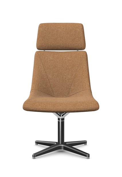 REMI Large Reception/Lounge Chair with Headrest, 4 Star Aluminium Base 1 REMI Large Reception/Lounge Chair with Headrest, 4 Star Aluminium Base