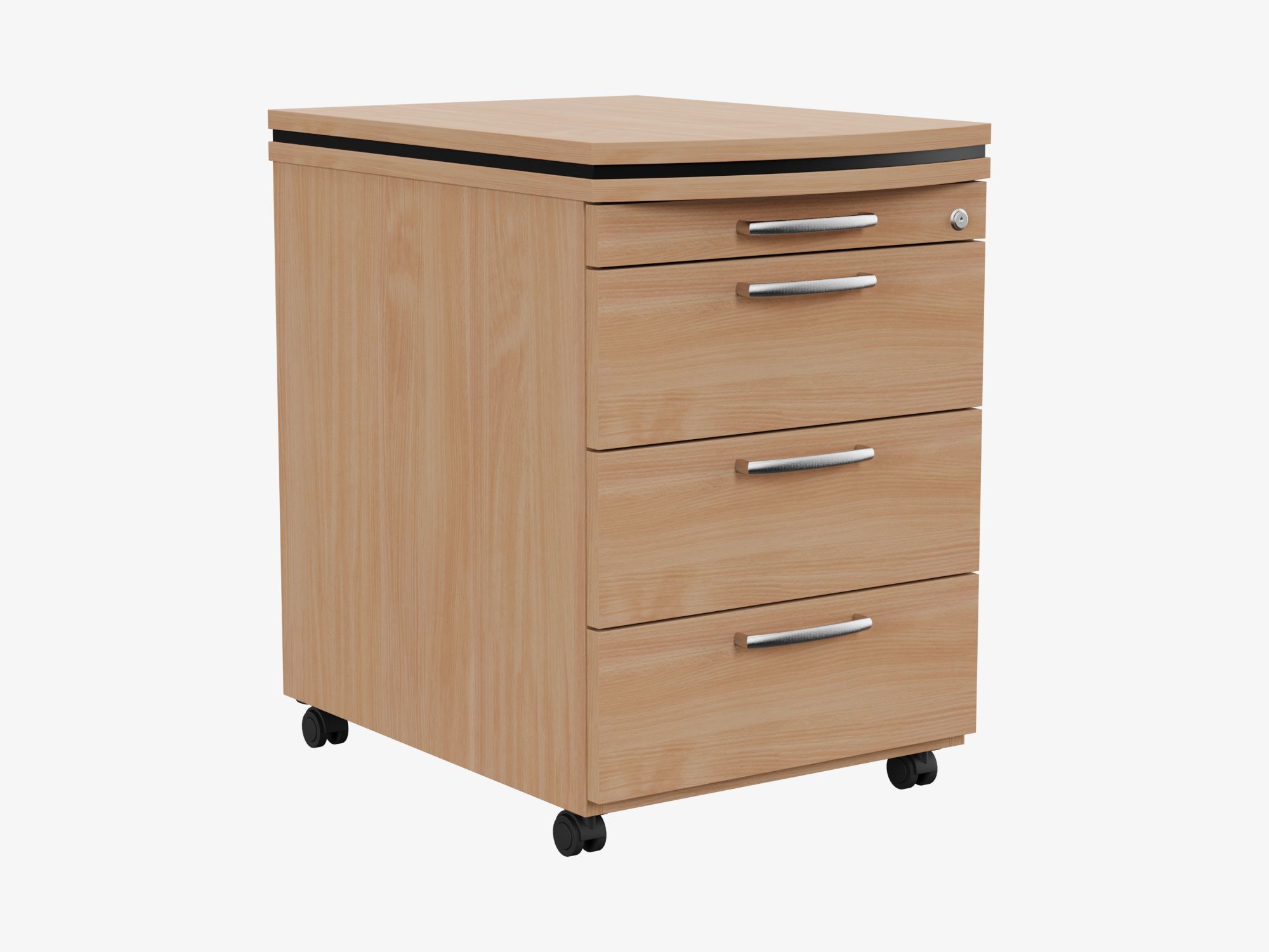 Oskar Executive Wooden Mobile Pedestal 1 Oskar Executive Wooden Mobile Pedestal