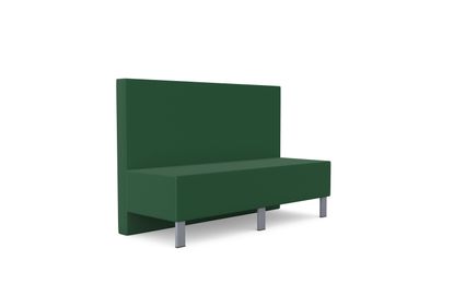 Kleiber Snake Modular Seating Rectangular Seater with Backrest, 1500 mm Wide 1 Kleiber Snake Modular Seating Rectangular Seater with Backrest, 1500 mm Wide