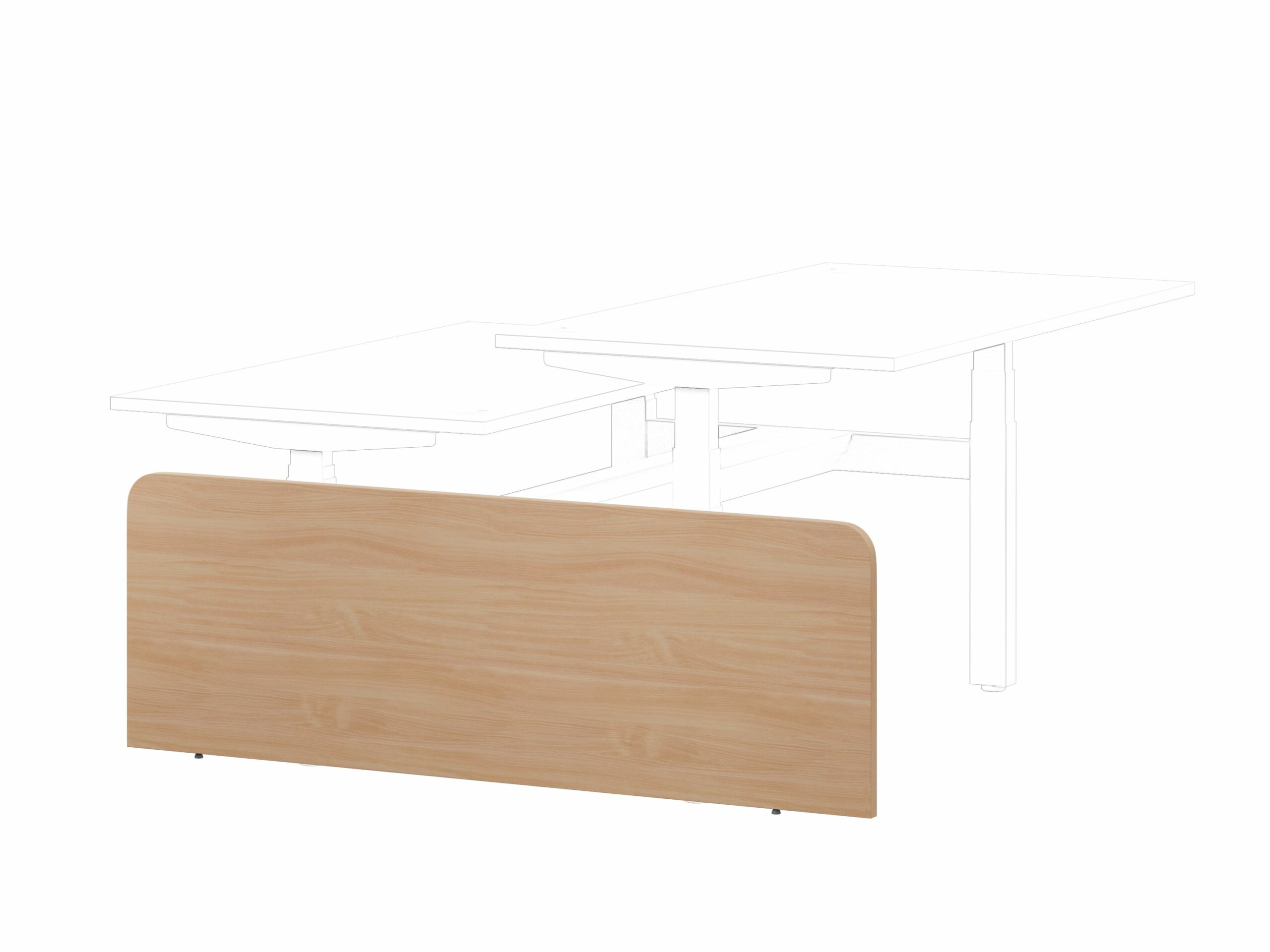 Leap Electronic Height Adjustable Double Bench Desk Side Panel 1 Leap Electronic Height Adjustable Double Bench Desk Side Panel