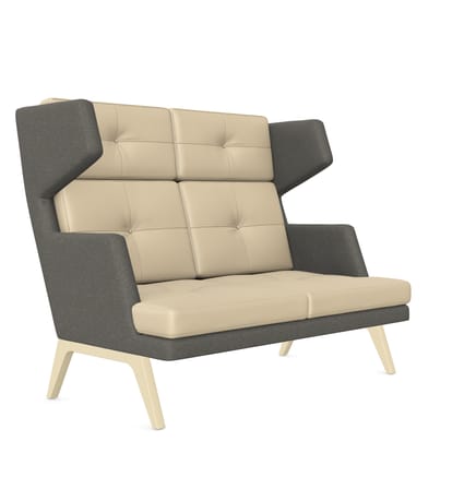 Profim October Soft Seating 2-Seat Sofa with High Backrest 1 Profim October Soft Seating 2-Seat Sofa with High Backrest