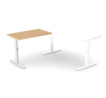 Leap Electronic Height Adjustable Return Desk 1 Leap Electronic Height Adjustable Return Desk
