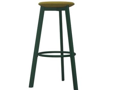 Belem Upholstered Stool with Round Footrest