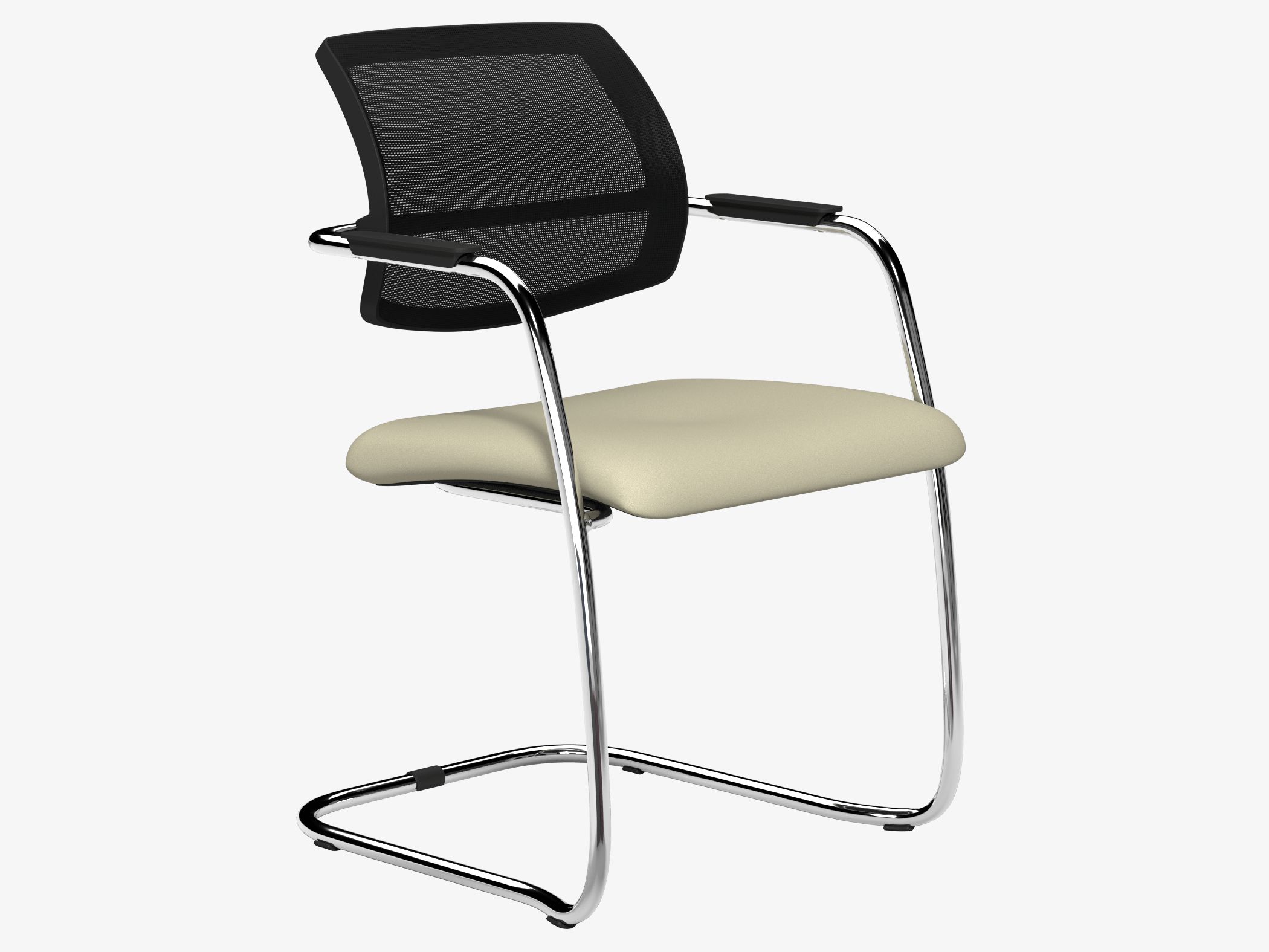 OQ Series Mid Mesh Backrest Stacking Chair, Chrome Frame 1 OQ Series Mid Mesh Backrest Stacking Chair, Chrome Frame