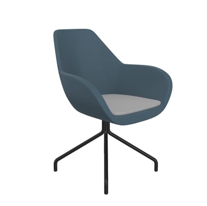 Profim Fan 4-Legged (Swivel) Armchair with Glides - Model 10H / 10HS 1 Profim Fan 4-Legged (Swivel) Armchair with Glides - Model 10H / 10HS