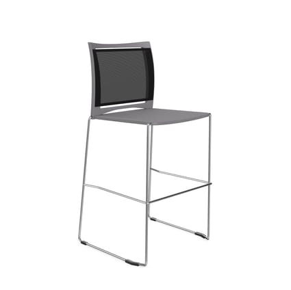 Profim Ariz Plastic Seat and Mesh Backrest Stool - Model 555CV 1 Profim Ariz Plastic Seat and Mesh Backrest Stool - Model 555CV