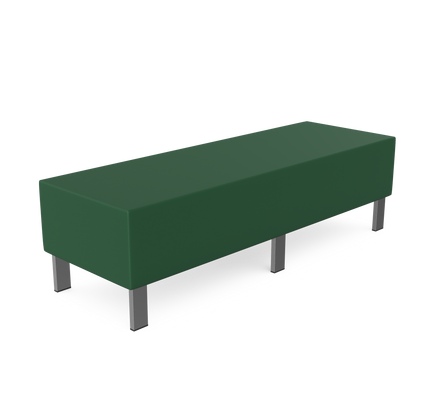 Kleiber Snake Modular Seating Rectangular Seater, 1500 mm Wide with no Backrest 1 Kleiber Snake Modular Seating Rectangular Seater, 1500 mm Wide with no Backrest