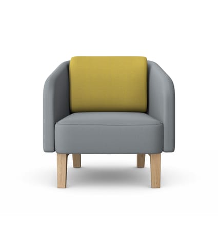 LEWIS Breakout Armchair with Wooden Base 1 LEWIS Breakout Armchair with Wooden Base