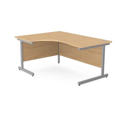 Ashford Metal Cantilever Leg Crescent Desk 1 Ashford Metal Cantilever Leg Crescent Desk