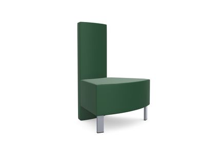 Kleiber Snake Modular Seating 45 Degree Corner Section with Backrest on Shorter Angle 1 Kleiber Snake Modular Seating 45 Degree Corner Section with Backrest on Shorter Angle