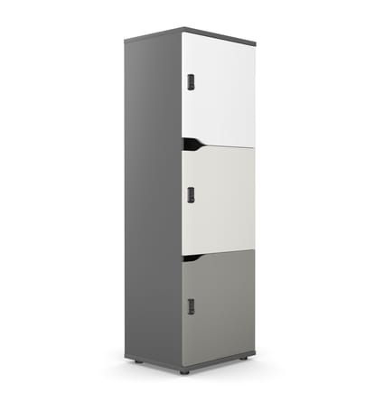 Wuteh Wooden Lockable Locker 3 Compartments 1 Wuteh Wooden Lockable Locker 3 Compartments