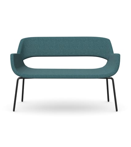 FIELDER Two Seat Sofa with 4 Metal Legs 1 FIELDER Two Seat Sofa with 4 Metal Legs