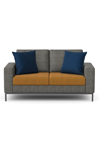 HARRIS - Two Seat Sofa with Metal Base 1 HARRIS - Two Seat Sofa with Metal Base